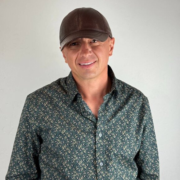 Real Lambskin Leather Ball Cap – Premium Leather Hat | Dad Hat - Picture 3 of 4